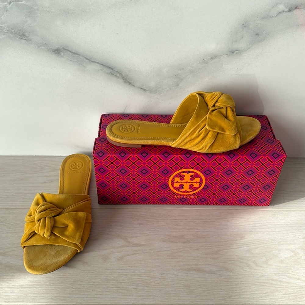 Tory Burch Suede Slides